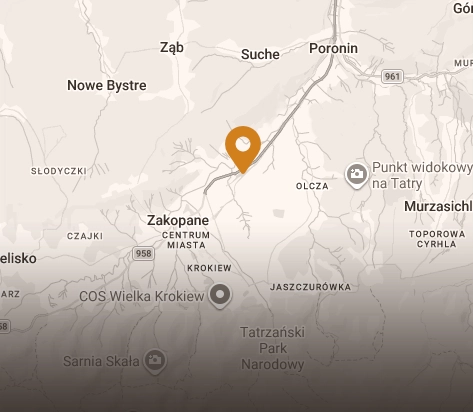 Mapa dojazdu do Owczarni u Edka